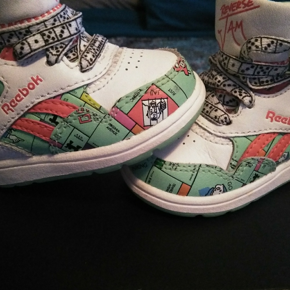 Baby one-of-a-kind Monopoly sneakers
